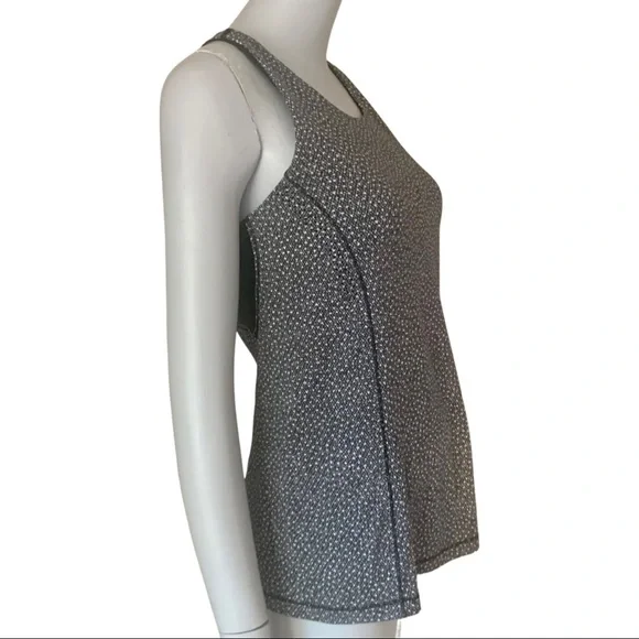 LULULEMON Hit It Tank Top Frozen Fizz White Black Racerback Workout Gym Active - Picture 13 of 15